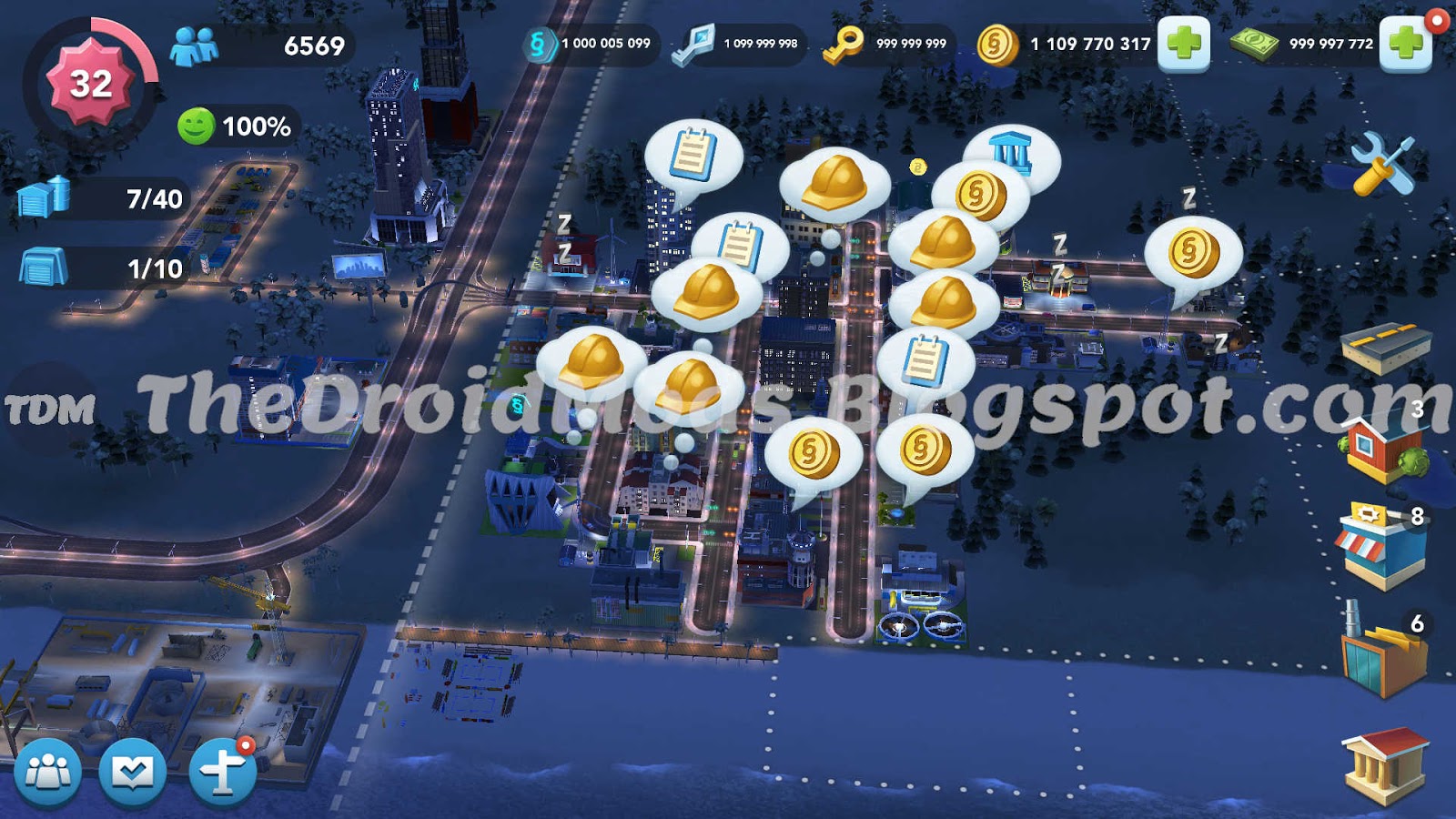 SimCity BuildIt Mod APK/Mega Mod Unlimited Simoleons,SimCash,NeoBank,Gold and Platinum Keys thedroidmods.blogspot.com